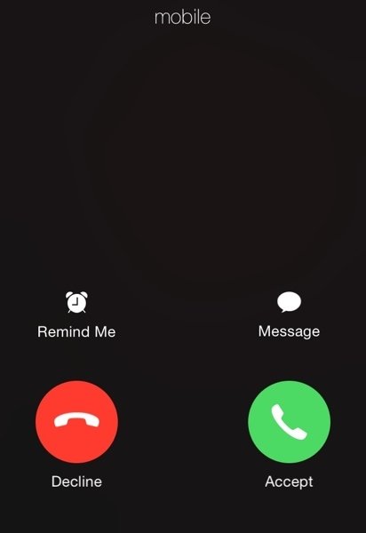 Fake incoming call Blank Meme Template