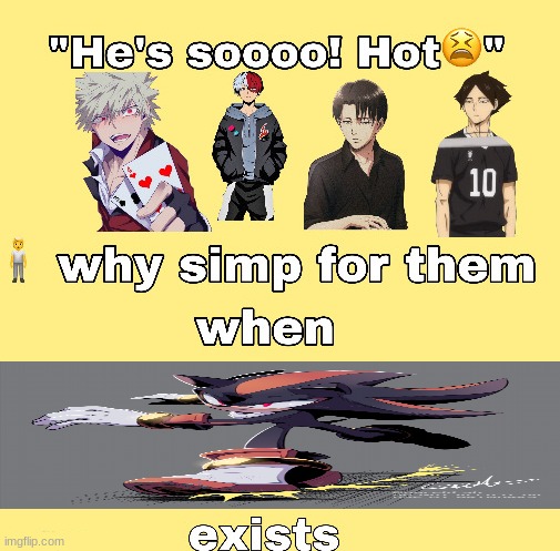 artist is gareki_sh/GAREKI | image tagged in why simp for them when x exists | made w/ Imgflip meme maker