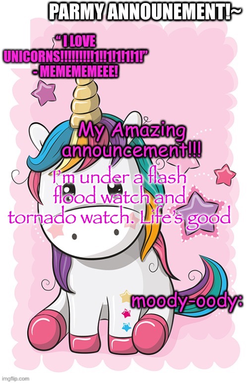 Woo hoo | I’m under a flash flood watch and tornado watch. Life’s good | image tagged in i can troll y all with this | made w/ Imgflip meme maker