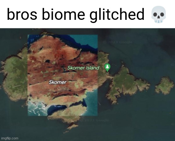 bros still waiting for the graphics to load | bros biome glitched 💀 | image tagged in graphics,google earth | made w/ Imgflip meme maker