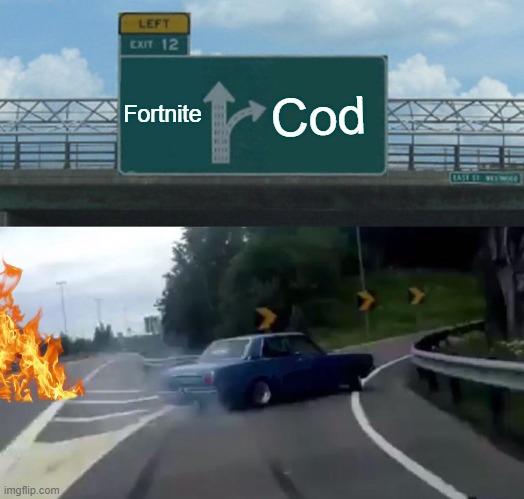 whats better | Cod; Fortnite | image tagged in memes,left exit 12 off ramp | made w/ Imgflip meme maker