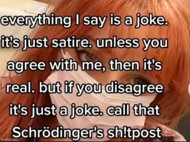 schrödinger's shitpost | made w/ Imgflip meme maker