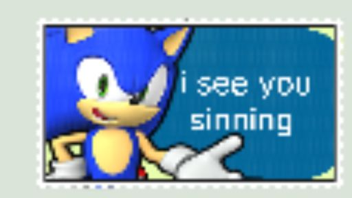 sonic i see you sinning Blank Meme Template