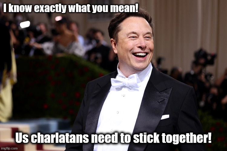  I know exactly what you mean! Us charlatans need to stick together! | made w/ Imgflip meme maker