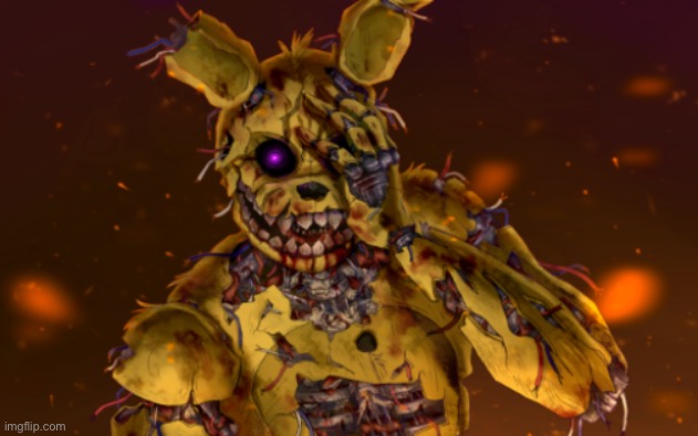 Springtrap face palm | image tagged in springtrap face palm | made w/ Imgflip meme maker