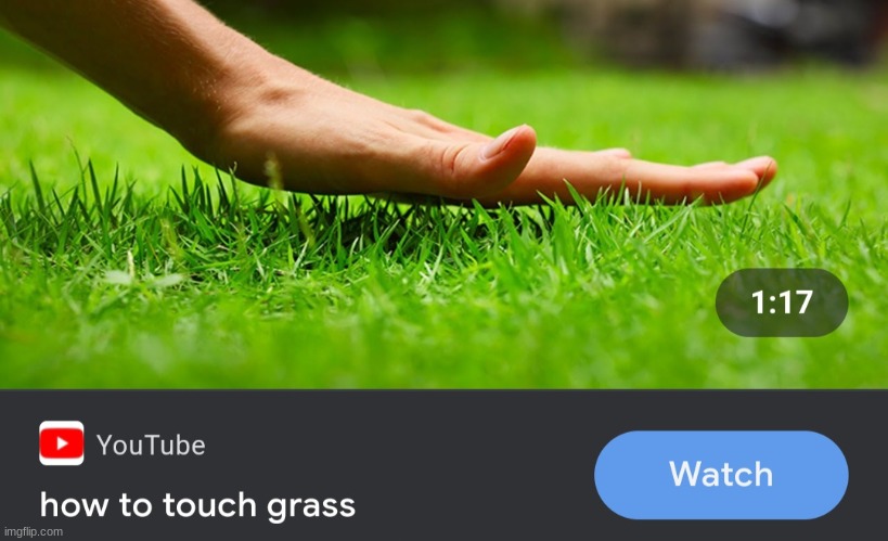 how to touch grass 