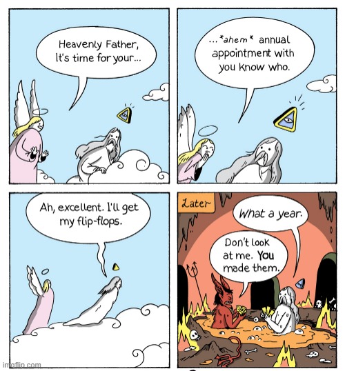 The Heavenly Appointment | image tagged in comics | made w/ Imgflip meme maker