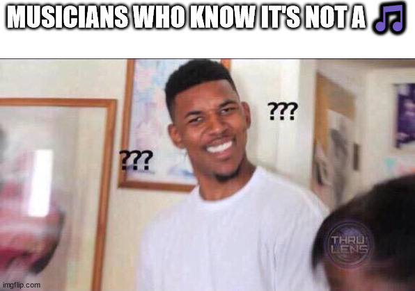 ?? | MUSICIANS WHO KNOW IT'S NOT A 🎵 | made w/ Imgflip meme maker