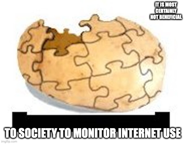 Censored Uncyclopedia | IT IS MOST CERTAINLY NOT BENEFICIAL; TO SOCIETY TO MONITOR INTERNET USE | image tagged in website,uncyclopedia,memes | made w/ Imgflip meme maker