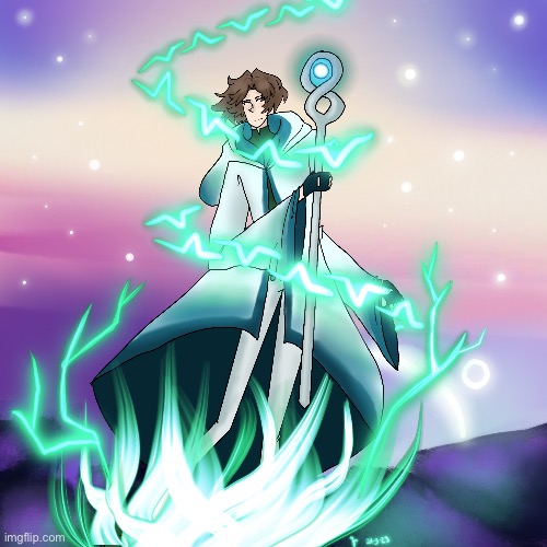 Imgflip hates me and always makes my drawings low-quality, but have a drawing of my Great Sage in Miitopia | image tagged in miitopia,art | made w/ Imgflip meme maker