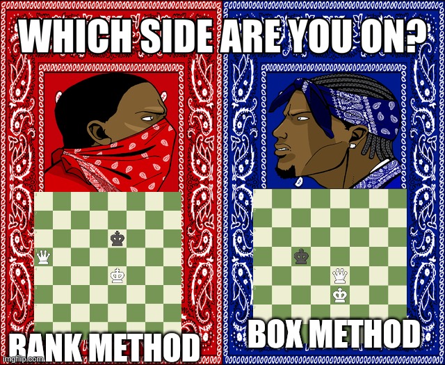 WHICH SIDE ARE YOU ON? | BOX METHOD; RANK METHOD | image tagged in which side are you on | made w/ Imgflip meme maker
