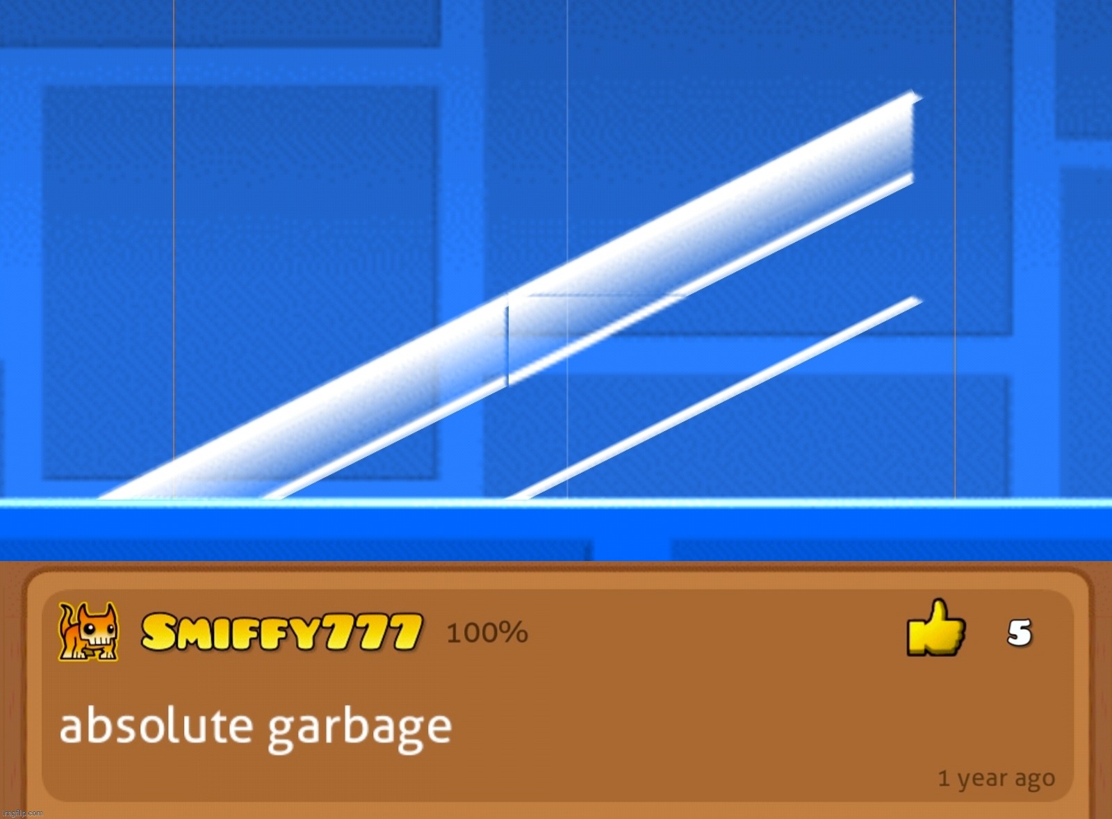 But why? | image tagged in absolute garbage,you had one job,design fails,geometry dash | made w/ Imgflip meme maker