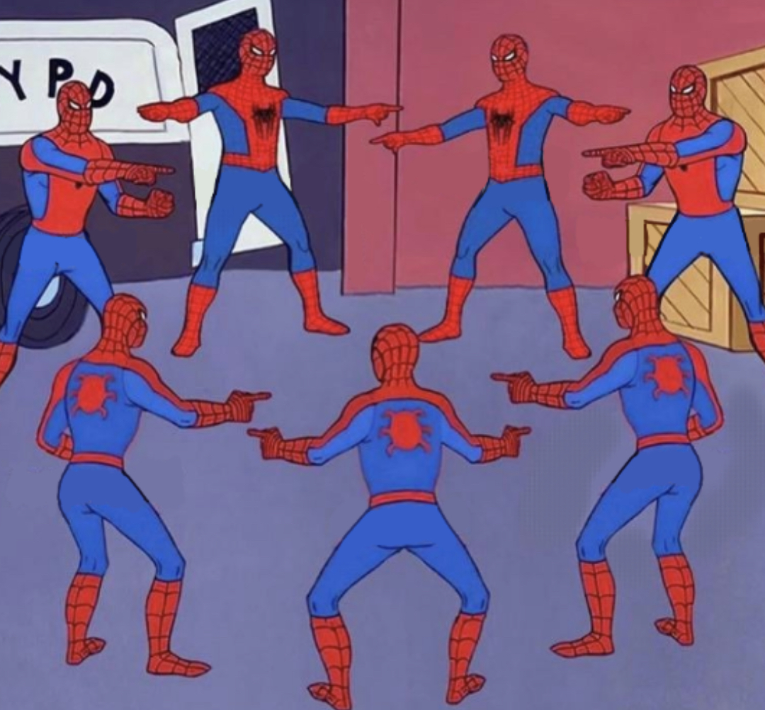 High Quality Spiderman 7x Blank Meme Template