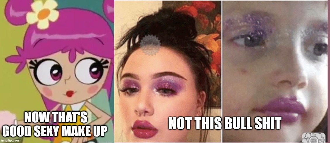 Ami onuki compared to other make uppers | NOW THAT'S GOOD SEXY MAKE UP; NOT THIS BULL SHIT | image tagged in funny memes,make up | made w/ Imgflip meme maker