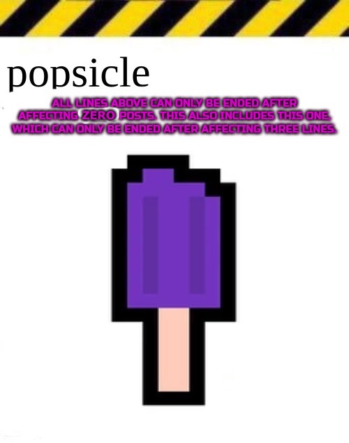 updated wording popsicle Blank Meme Template