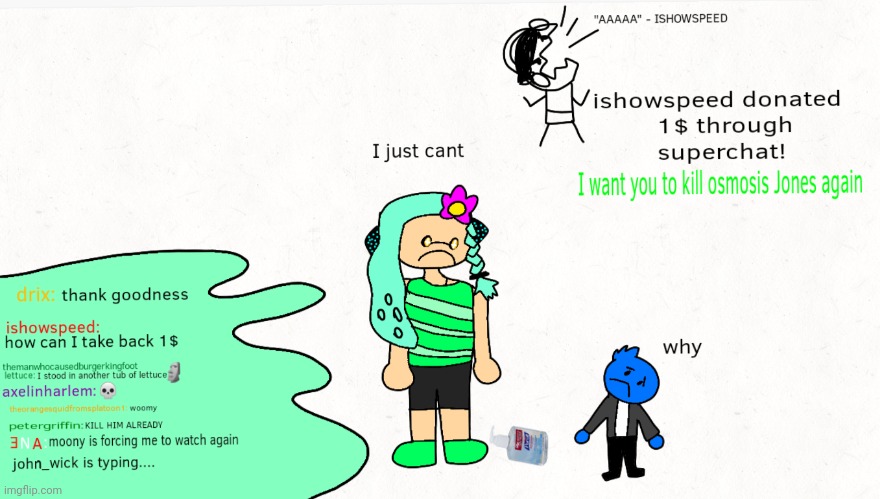 She just don't wanna kill him | made w/ Imgflip meme maker