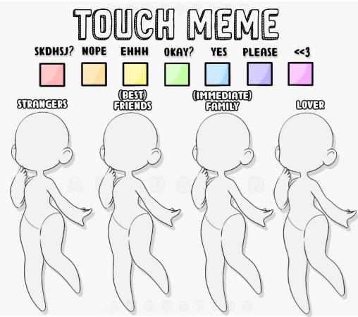 High Quality (Don't) Touch Me Blank Meme Template
