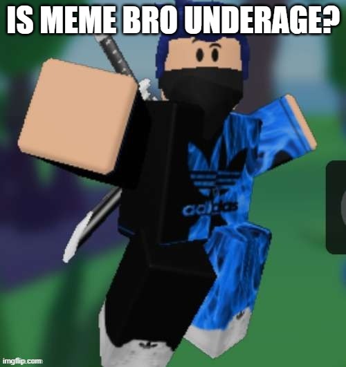 MR BEEEEEAAAAAA | IS MEME BRO UNDERAGE? | image tagged in mr beeeeeaaaaaa | made w/ Imgflip meme maker