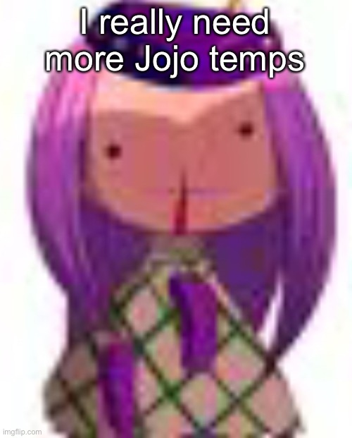 Nosebleed | I really need more Jojo temps | image tagged in nosebleed | made w/ Imgflip meme maker