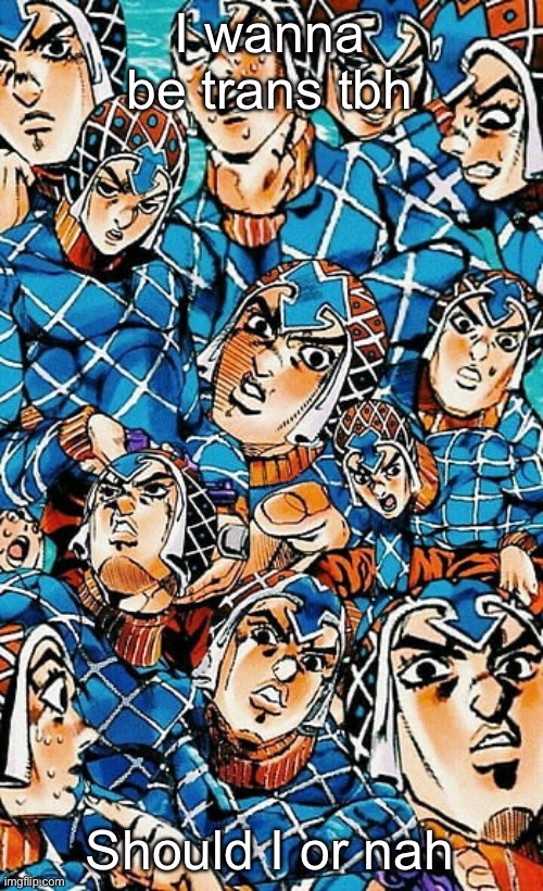 MISTA!! | I wanna be trans tbh; Should I or nah | image tagged in mista | made w/ Imgflip meme maker