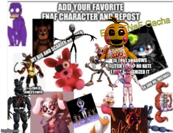 Repost but add your favorite FNaF voiceline - Imgflip