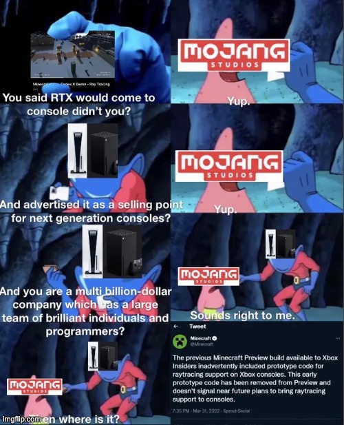 It’s been 3 years. | image tagged in minecraft,memes,funny | made w/ Imgflip meme maker