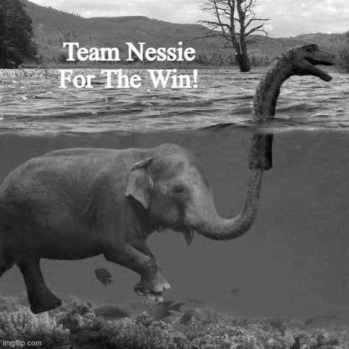 I'm on the side of SCOTLAND | Team Nessie For The Win! | image tagged in scottish elephant | made w/ Imgflip meme maker