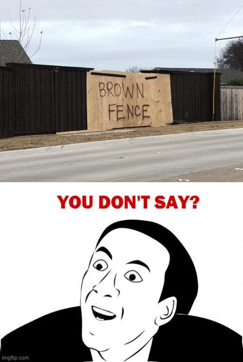 Repainted the fence, boss | image tagged in memes,you don't say,you had one job,funny | made w/ Imgflip meme maker