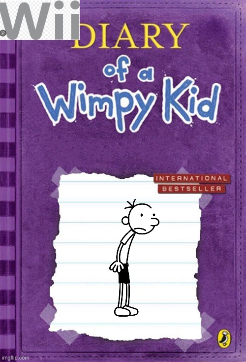 diary of a wimpy kid for wii | image tagged in diary of a wimpy kid cover template | made w/ Imgflip meme maker