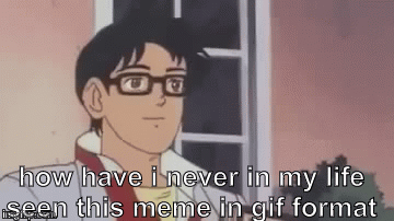 how have i never in my life seen this meme in gif format - Imgflip