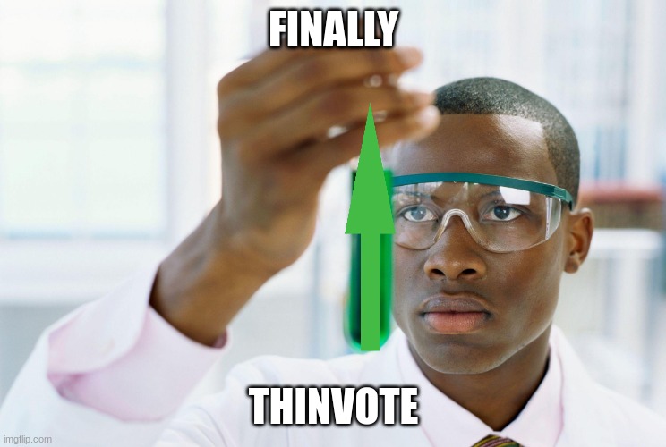 finaly meme | FINALLY THINVOTE | image tagged in finaly meme | made w/ Imgflip meme maker