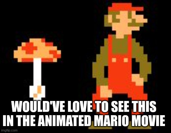 Sometimes, it's good to have some recognition | WOULD'VE LOVE TO SEE THIS IN THE ANIMATED MARIO MOVIE | image tagged in super mario | made w/ Imgflip meme maker