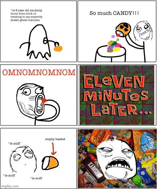 And first thing in the morning I knew I had diabeetus and vomit. | image tagged in rage comics,halloween | made w/ Imgflip meme maker