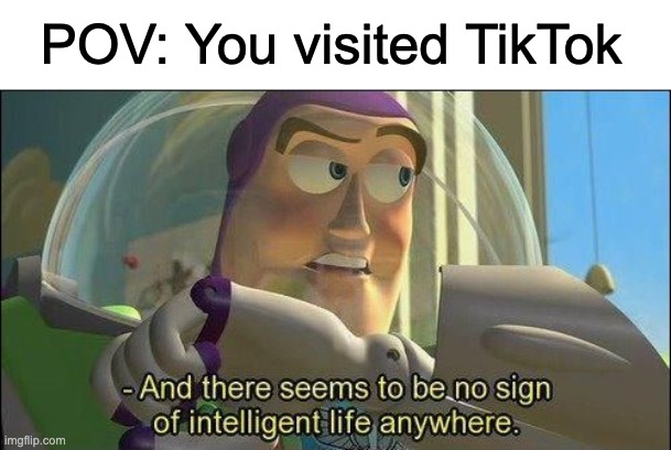 My classmates use it all the time, it's so dumb | POV: You visited TikTok | image tagged in tiktok sucks,why are you reading the tags | made w/ Imgflip meme maker