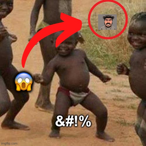 No way! | 😱; &#!% | image tagged in memes,third world success kid | made w/ Imgflip meme maker