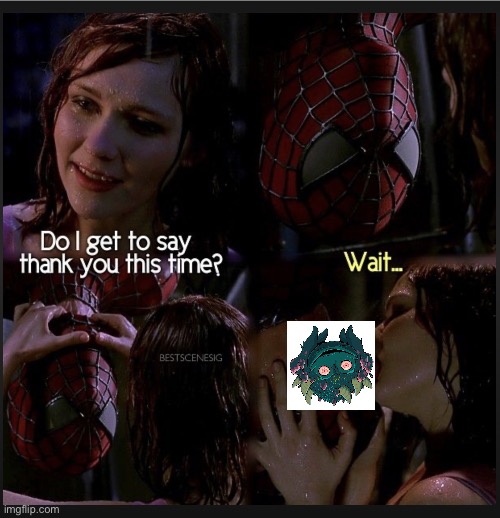 Spider-Man Kiss | image tagged in spider-man kiss | made w/ Imgflip meme maker