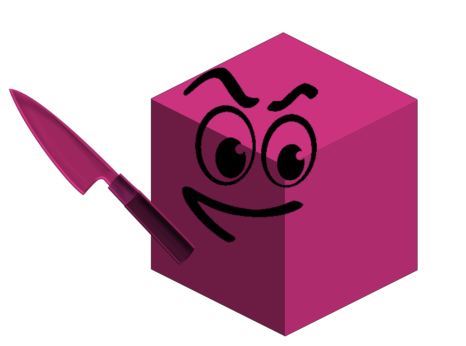 Purple guy cube Blank Meme Template