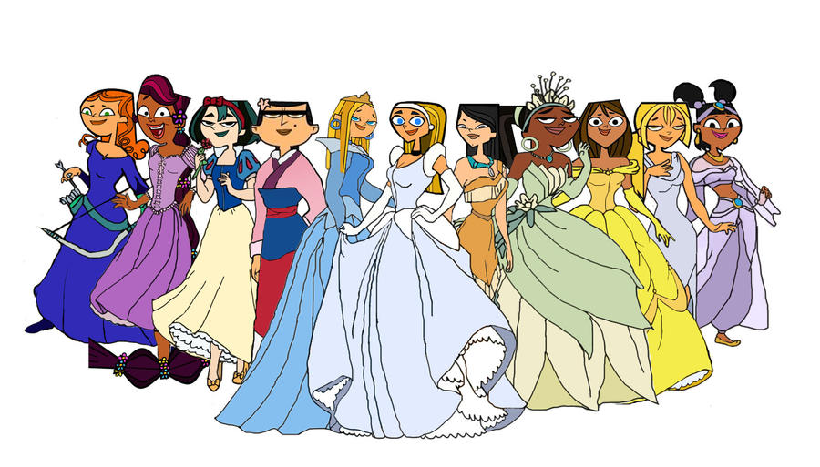 High Quality 11 Group Total Drama Disney Princess Blank Meme Template