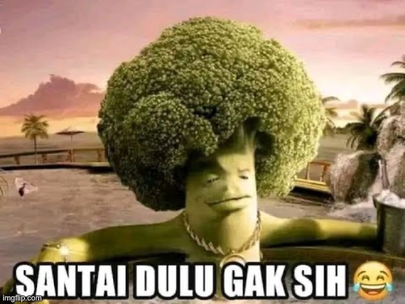brokoli santai | image tagged in brokoli santai | made w/ Imgflip meme maker