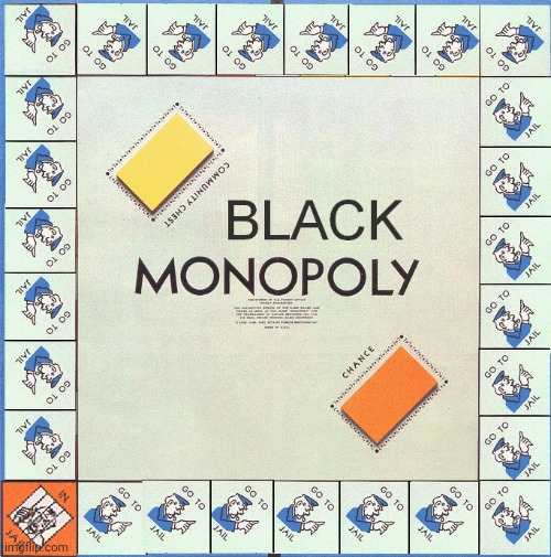 The 13th Amendment encourages this. | image tagged in black monopoly,prisoners,modern,slavery | made w/ Imgflip meme maker
