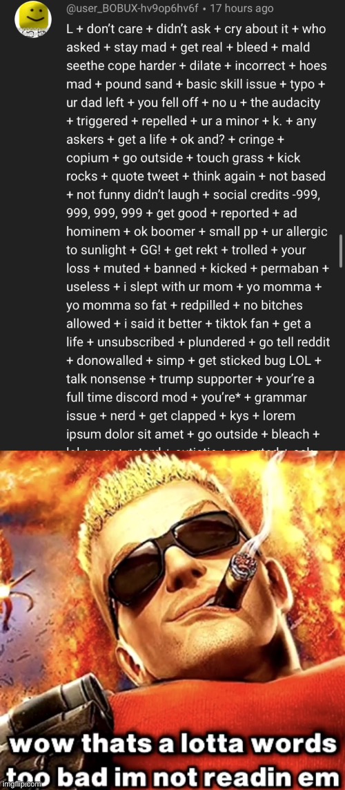 This guy bruh | image tagged in that's a lotta words,words,memes,funny | made w/ Imgflip meme maker