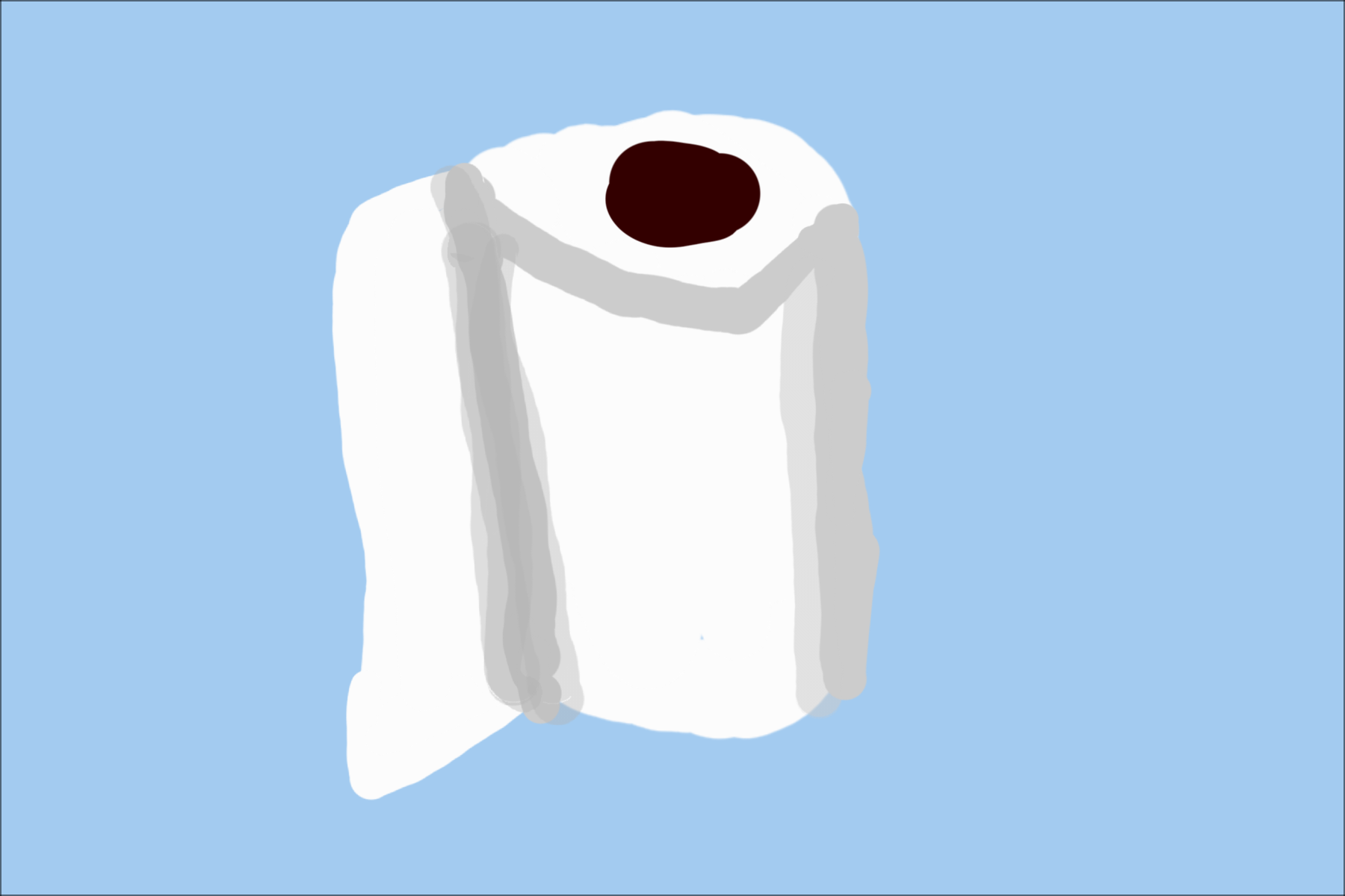 Toilet Paper drawing Blank Meme Template
