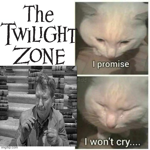 That episode broke every part of my soul | image tagged in the twilight zone,i promise,sad | made w/ Imgflip meme maker