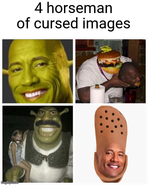 Wtf |  4 horseman of cursed images | image tagged in oh yeah,vector saying oh yeah,funny,balls,megamind peeking,owo | made w/ Imgflip meme maker