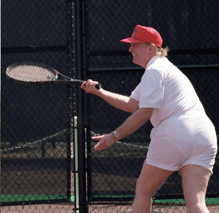 Trump tennis Blank Meme Template