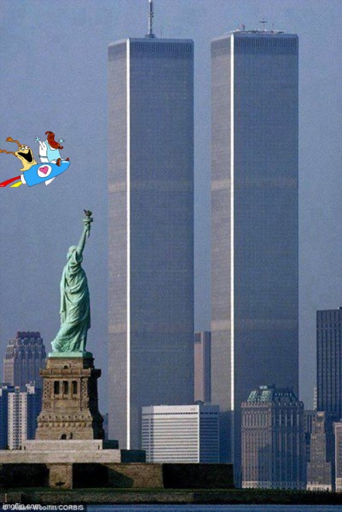 they have caused it. | image tagged in twin towers | made w/ Imgflip meme maker