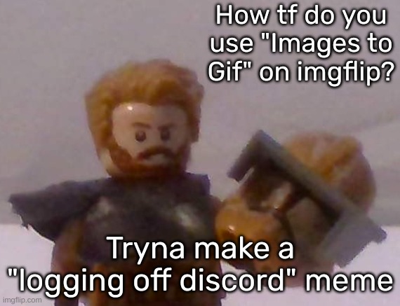 Commander Cross | How tf do you use "Images to Gif" on imgflip? Tryna make a "logging off discord" meme | image tagged in commander cross | made w/ Imgflip meme maker