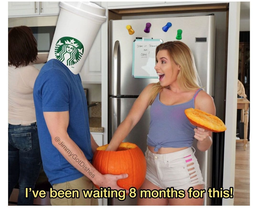 High Quality Pumpkin spice latte billy Blank Meme Template