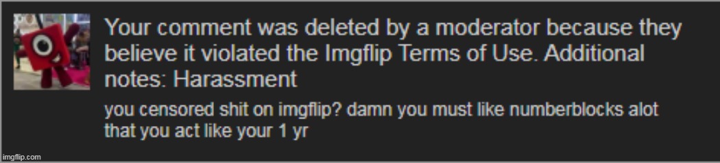 even the site mods are numberblocks fans? damn | made w/ Imgflip meme maker