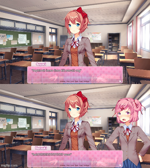 i cringed when making this lmao ☠️ (https://edave64.github.io/Doki-Doki-Dialog-Generator/release/) | made w/ Imgflip meme maker